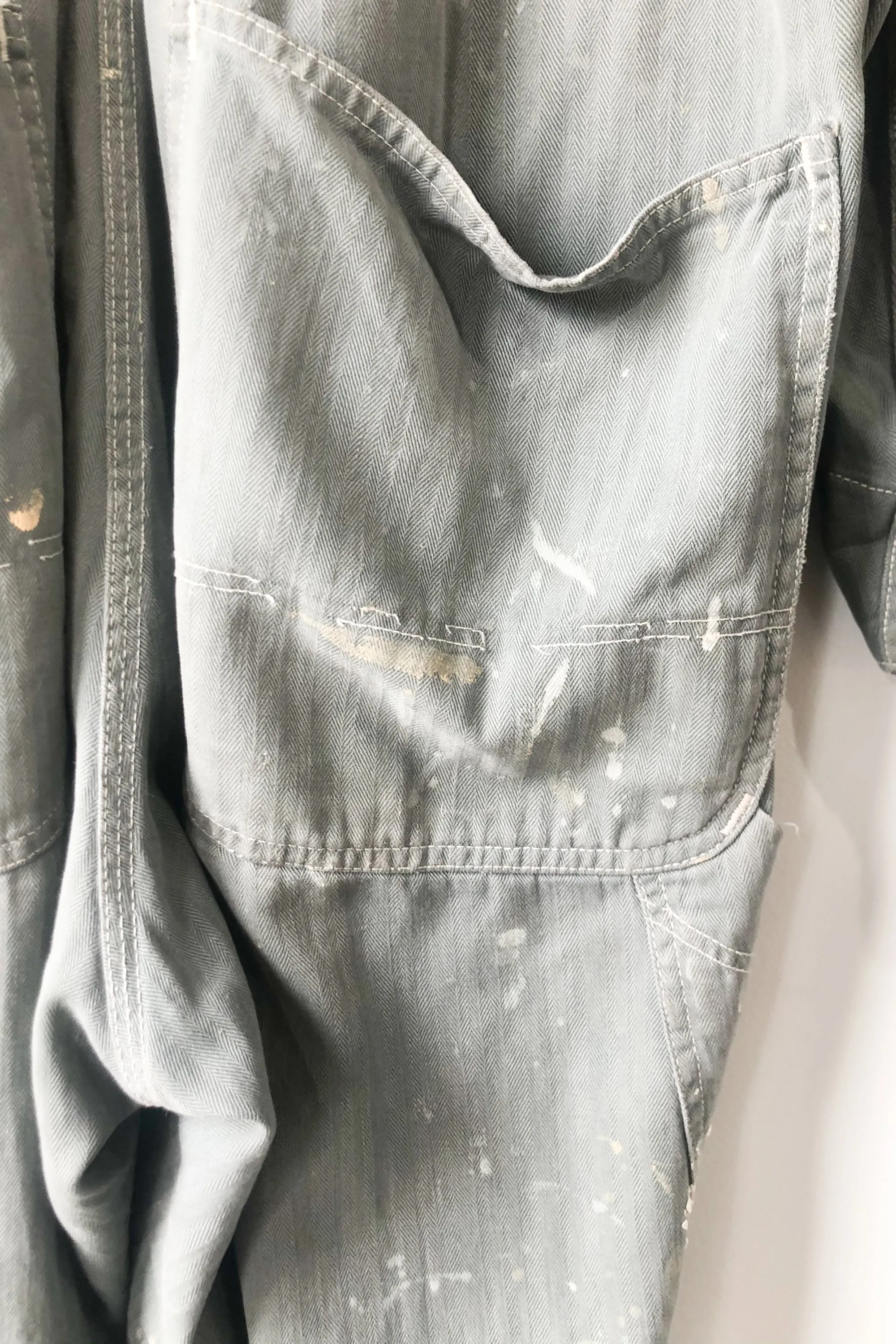 Big Mac Sage Green Destroyed Coveralls
