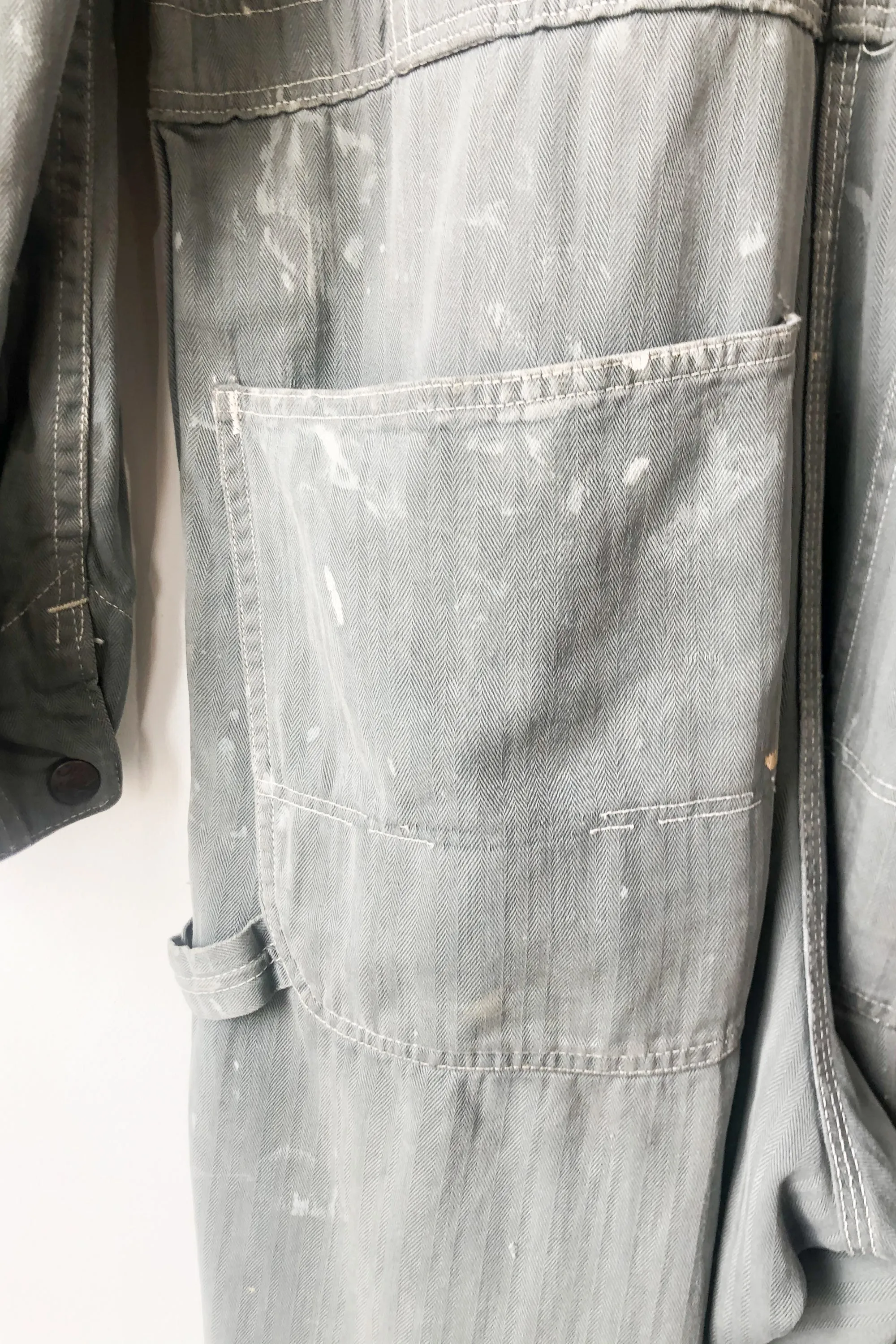 Big Mac Sage Green Destroyed Coveralls