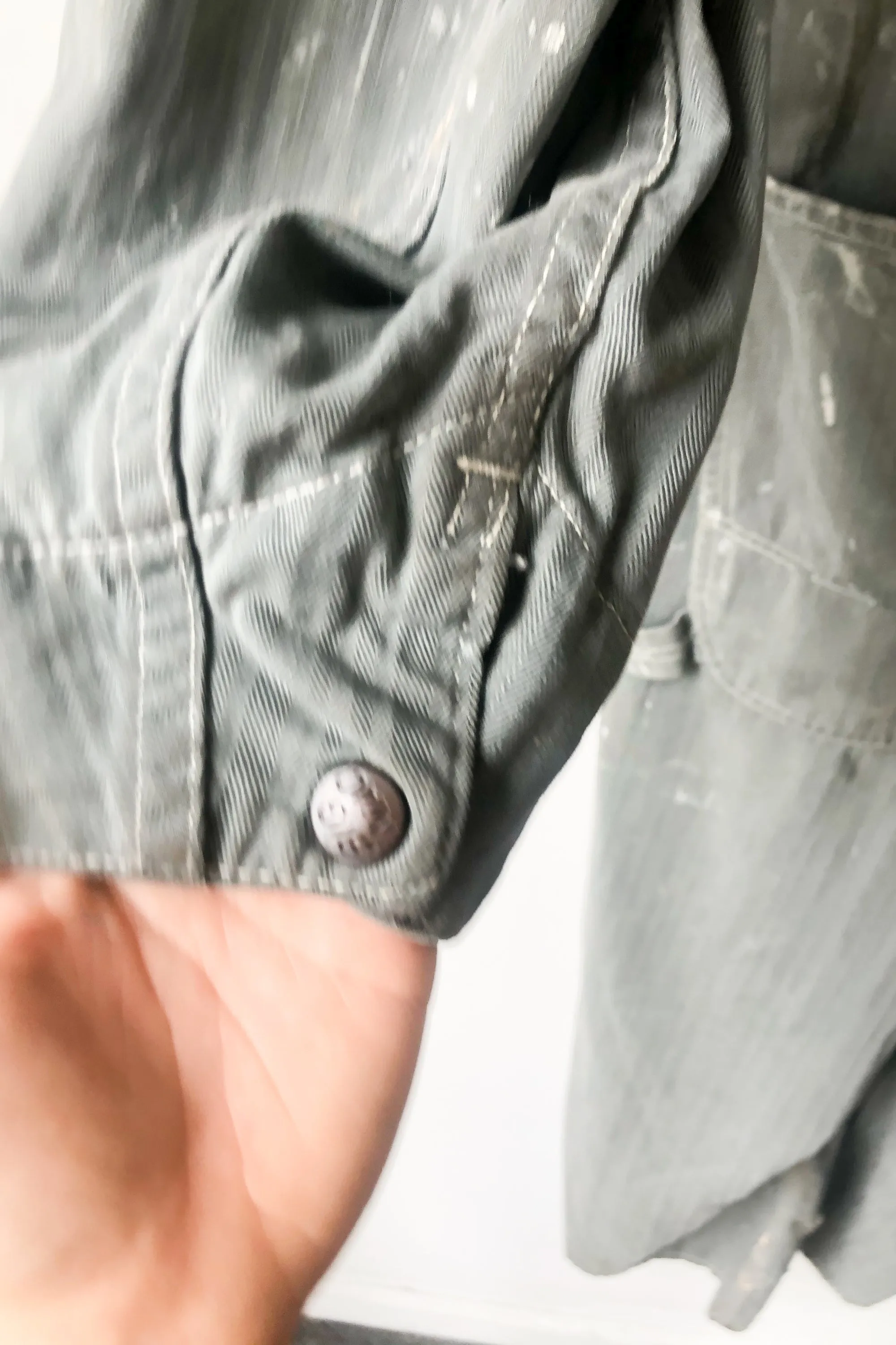 Big Mac Sage Green Destroyed Coveralls