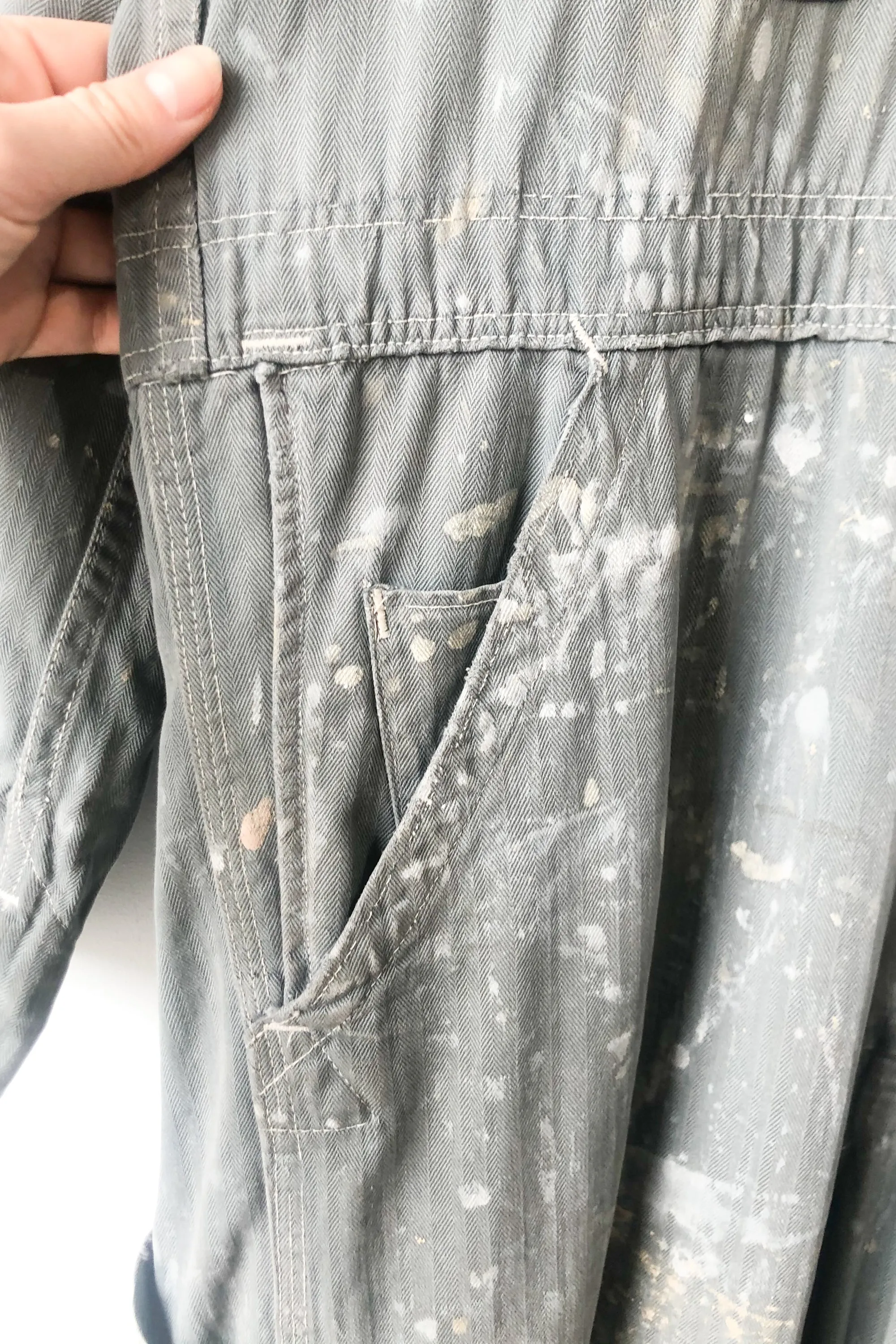 Big Mac Sage Green Destroyed Coveralls