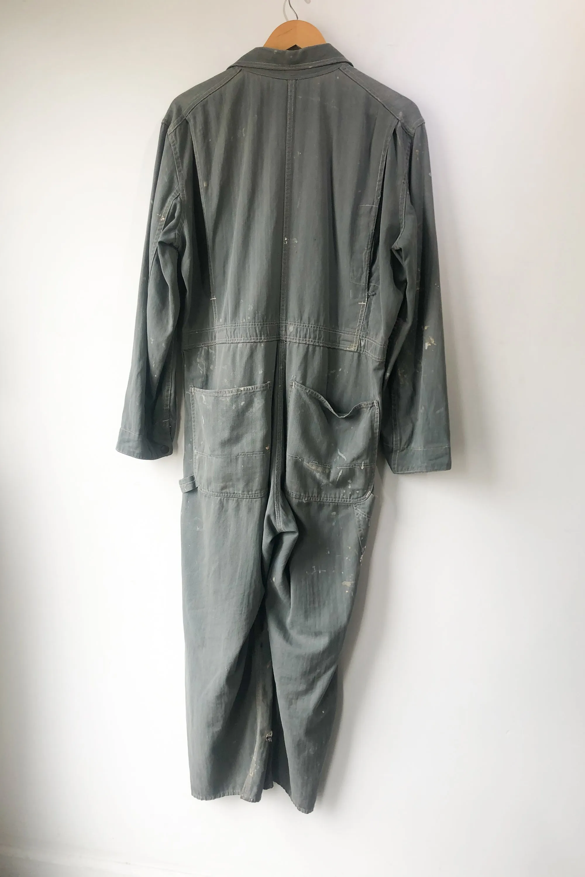 Big Mac Sage Green Destroyed Coveralls