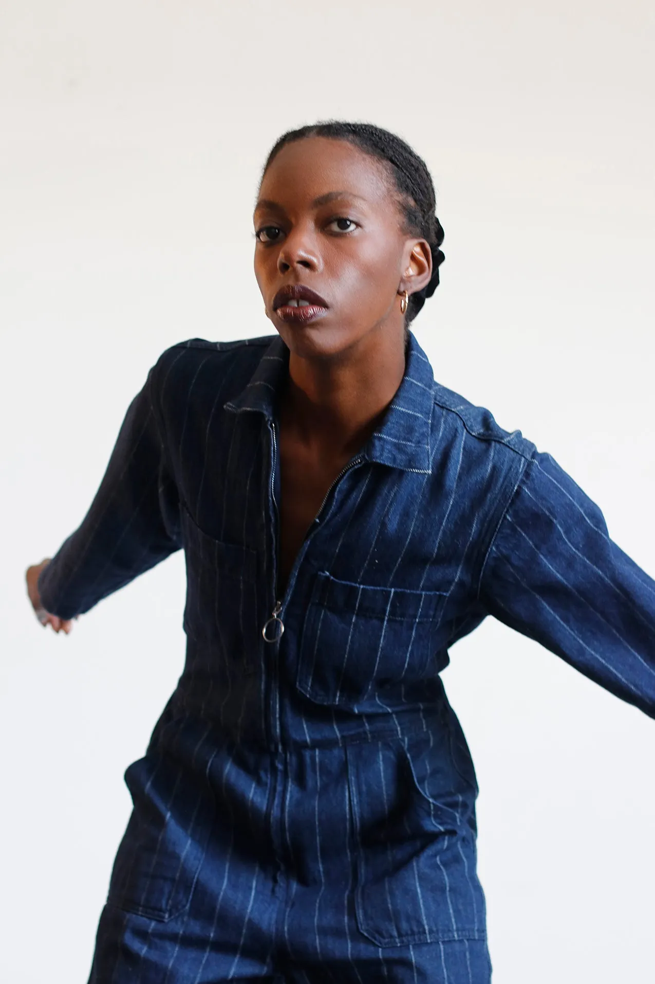 Billie Coveralls - Denim Stripe
