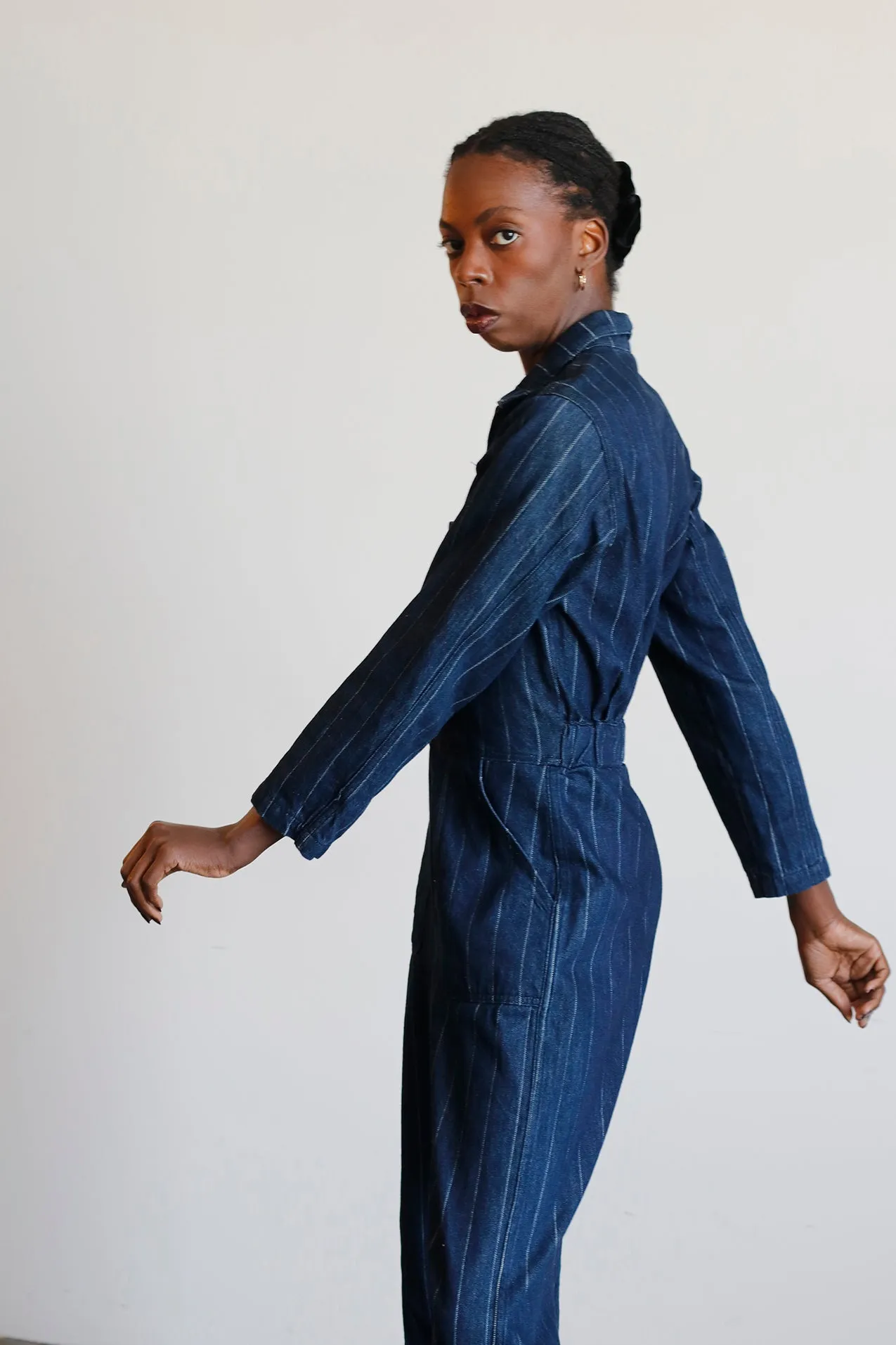 Billie Coveralls - Denim Stripe