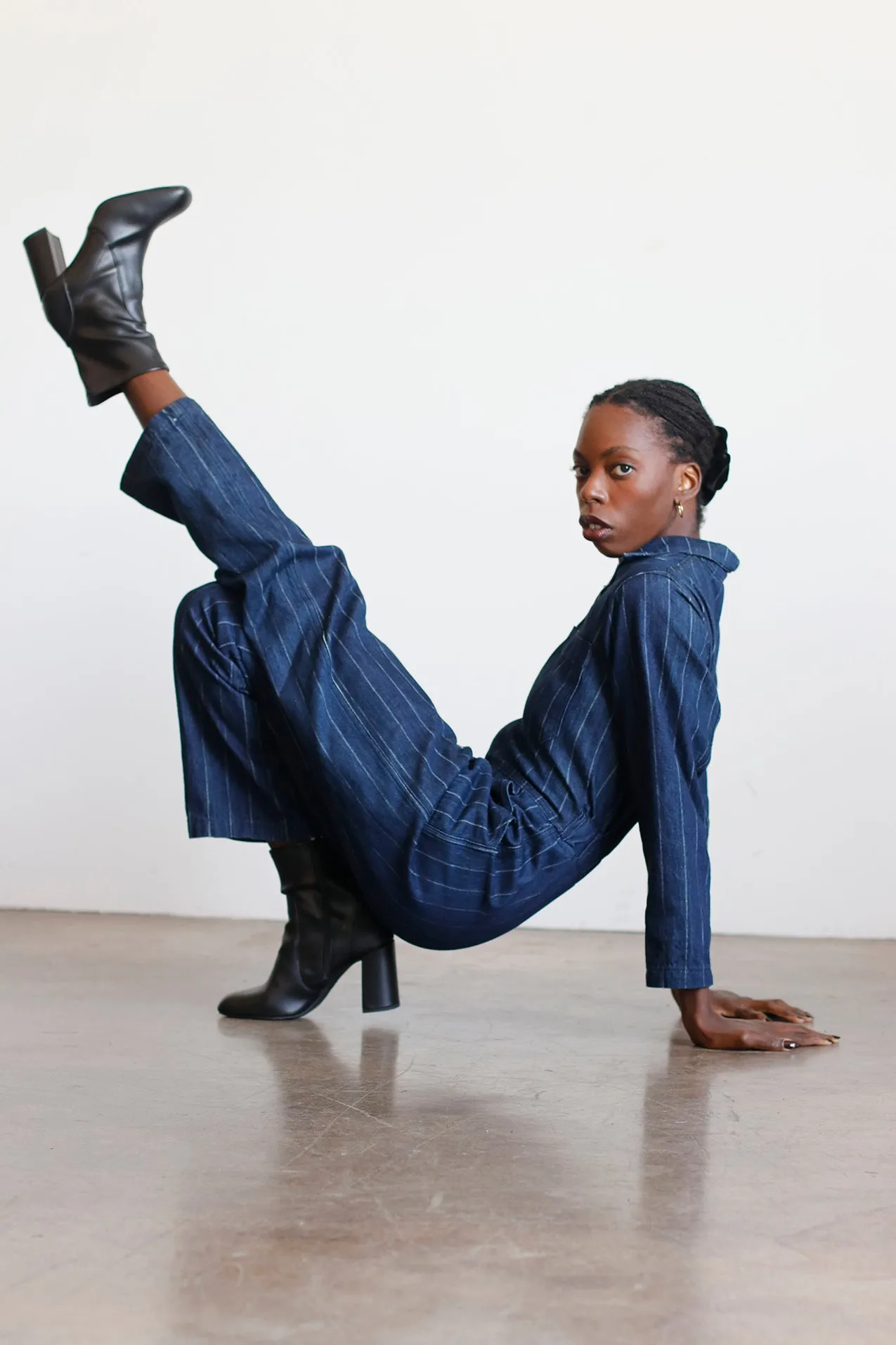 Billie Coveralls - Denim Stripe