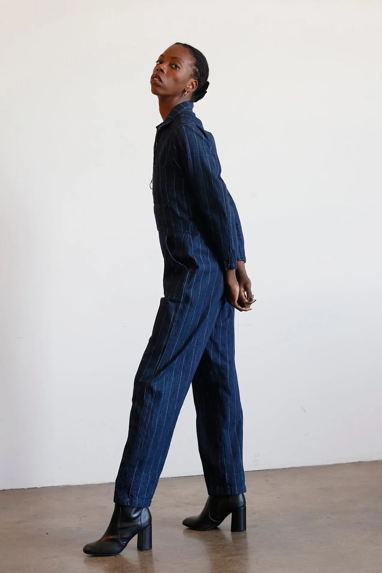 Billie Coveralls - Denim Stripe