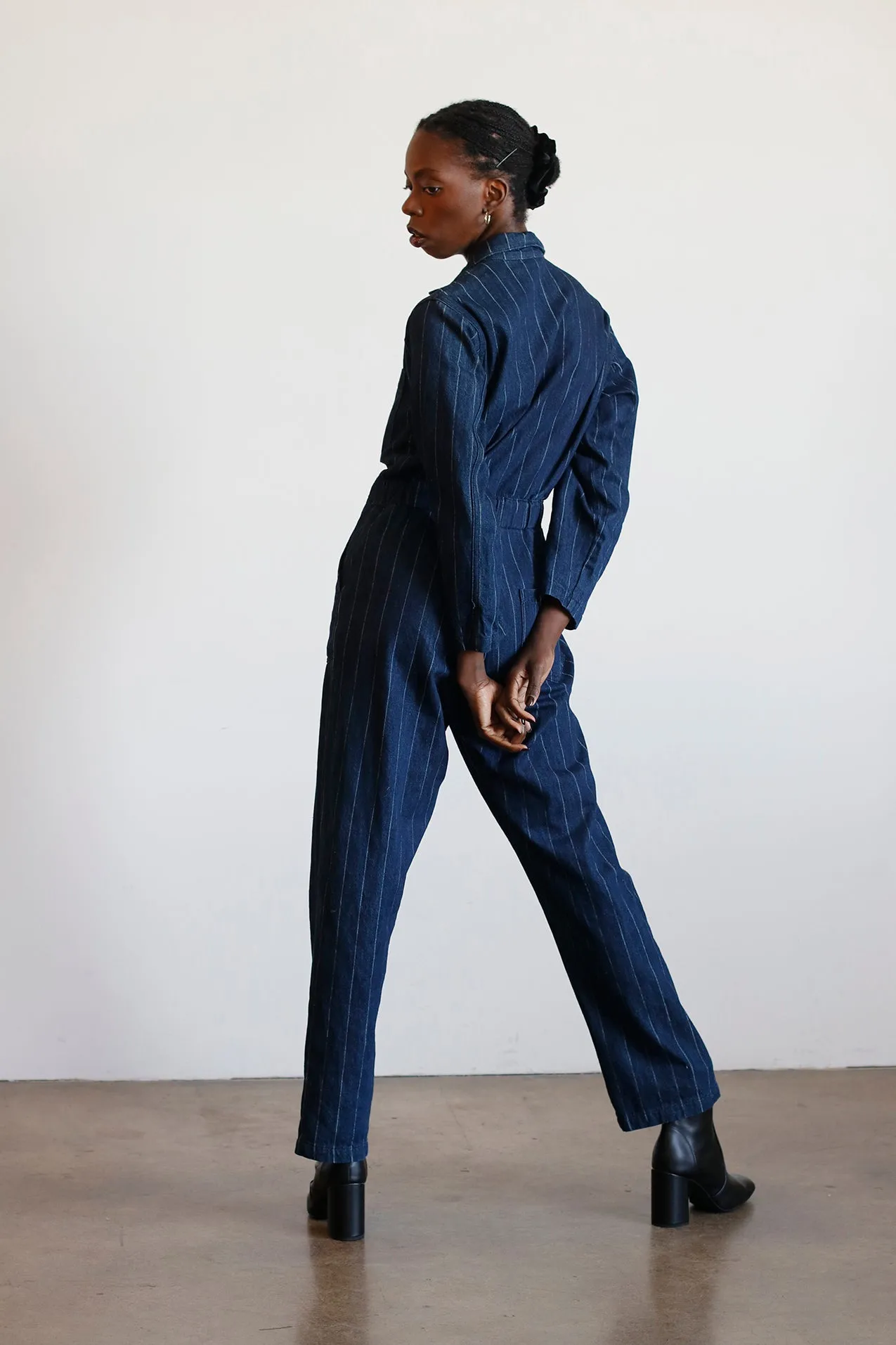 Billie Coveralls - Denim Stripe
