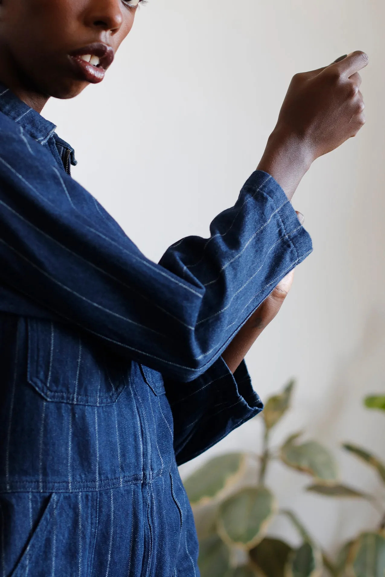 Billie Coveralls - Denim Stripe