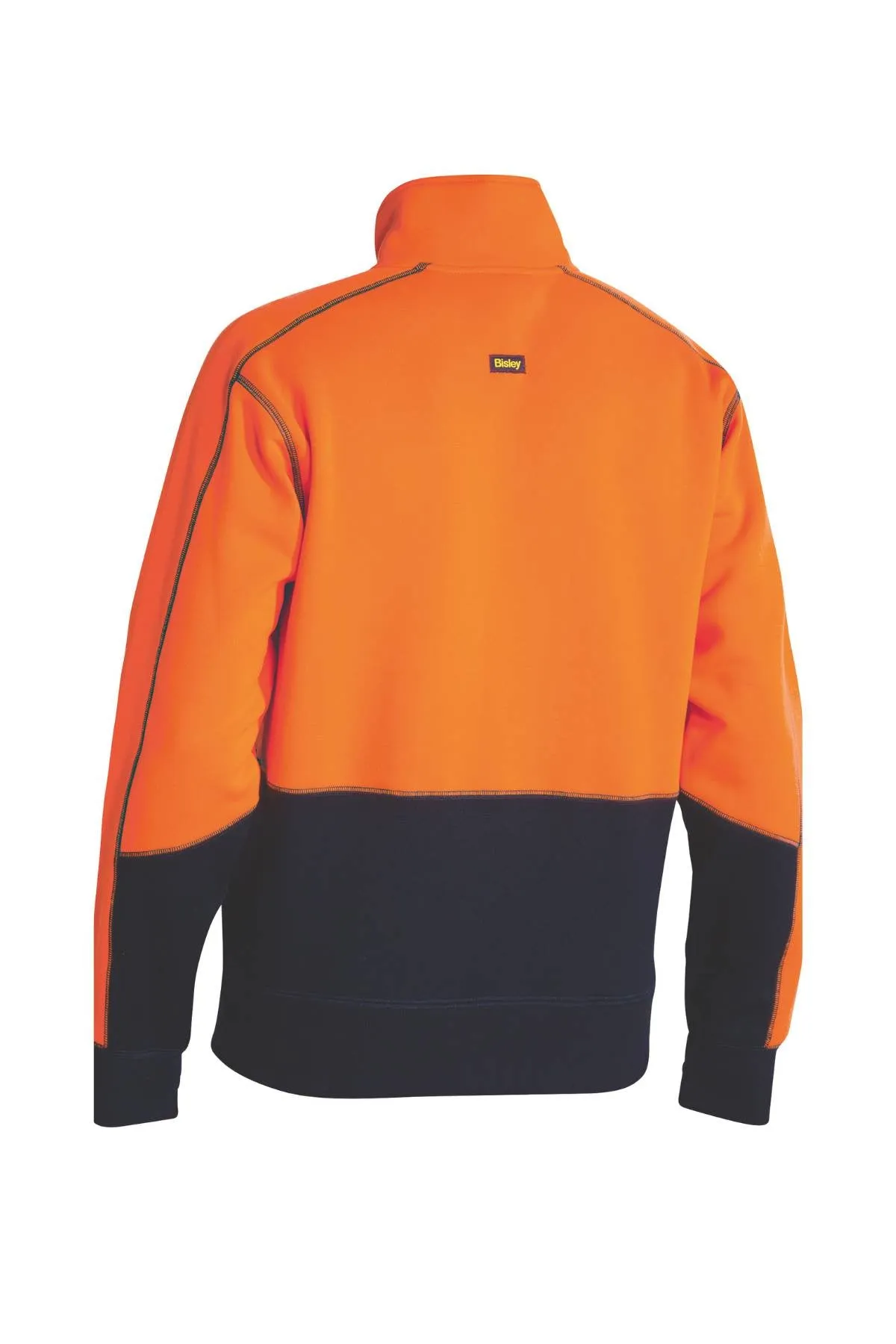 Bisley Hi Vis 1/4 Zip Pullover Fleece