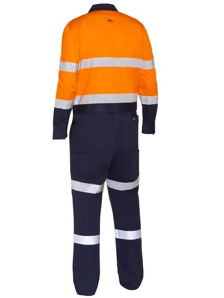 Bisley Taped Hi Vis Work Coverall With Waist Zip Opening -BC6066T