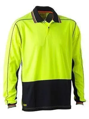 Bisley Workwear Hi-vis Long Sleeve Polo Shirt BK6219