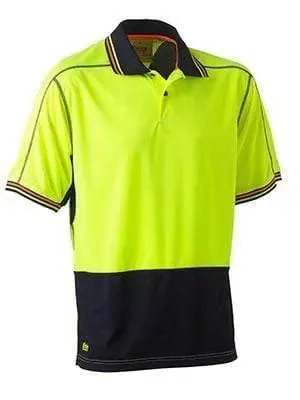 Bisley Workwear Hi-vis Polyester Mesh Polo Shirt BK1219
