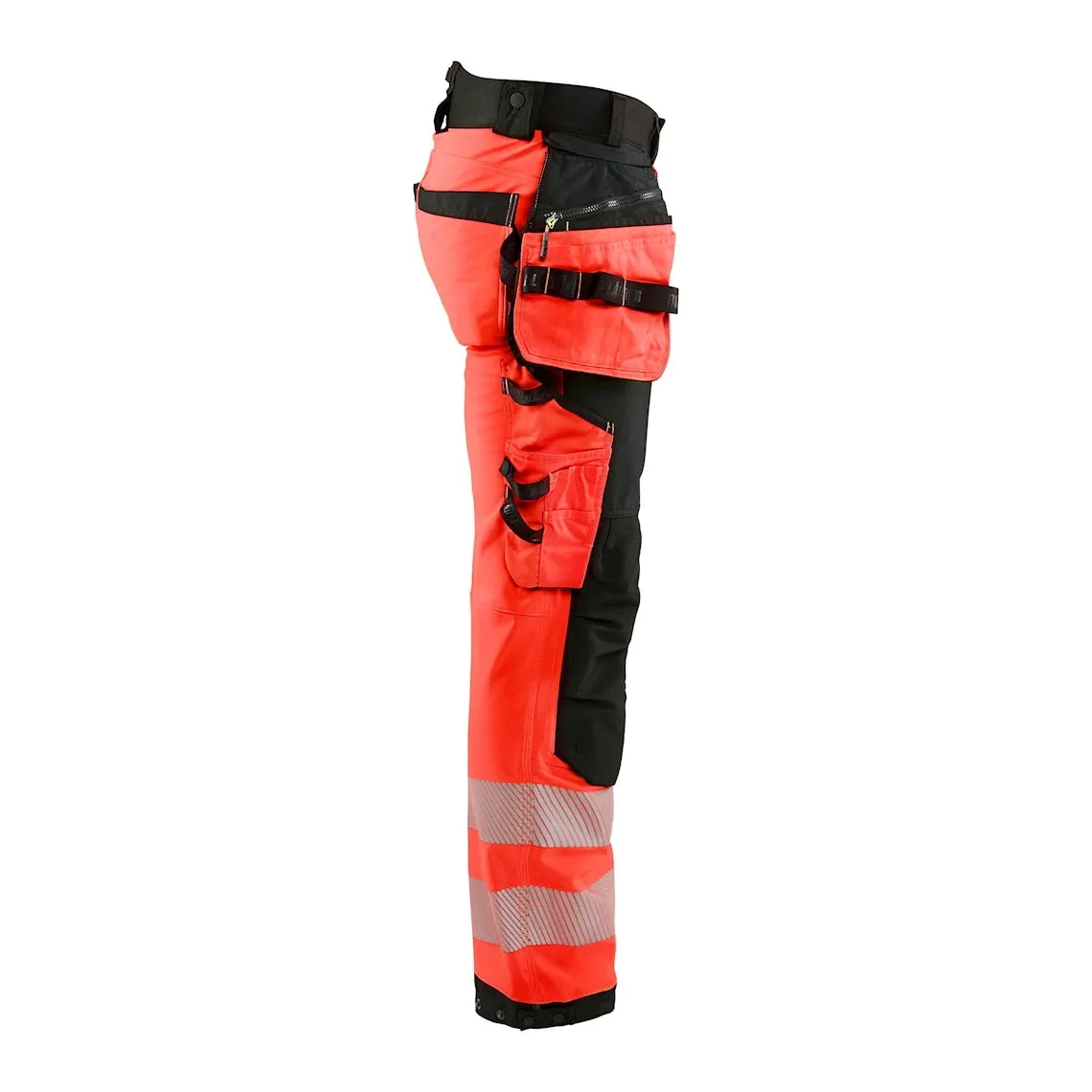 Blaklader Softshell Hi-Vis Trousers 1820 - Red Hi-Vis/Black