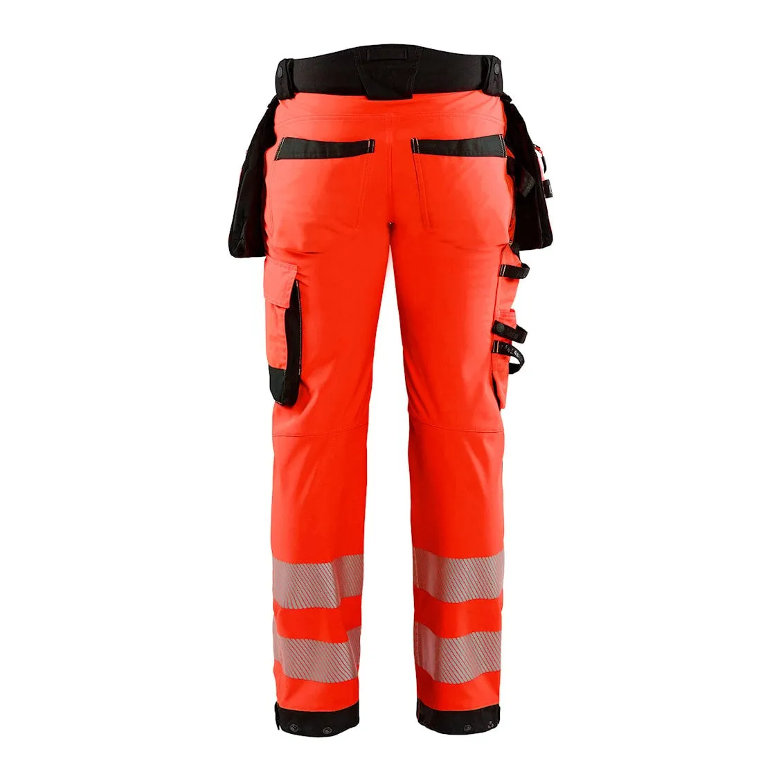 Blaklader Softshell Hi-Vis Trousers 1820 - Red Hi-Vis/Black