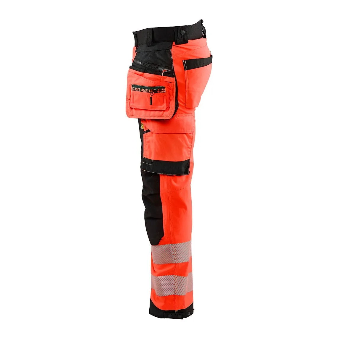Blaklader Softshell Hi-Vis Trousers 1820 - Red Hi-Vis/Black