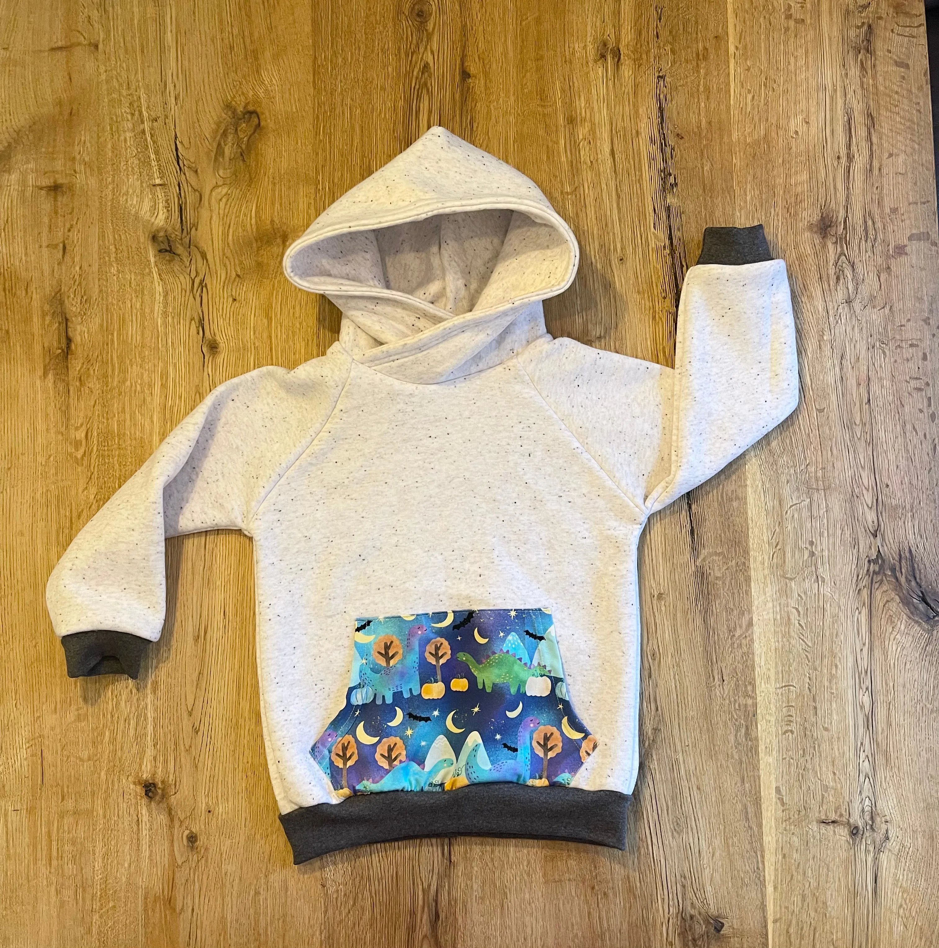Blue Dinosaur Hoodie - 5-6 Years