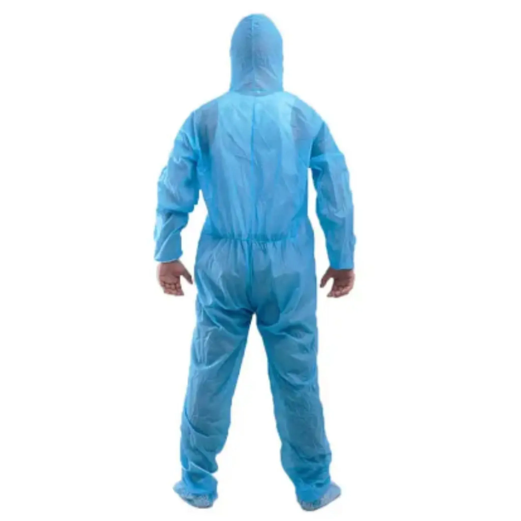 Blue Disposable Protective Overalls | Isolation Clothing | Exposure Hazmat Suit Coveralls