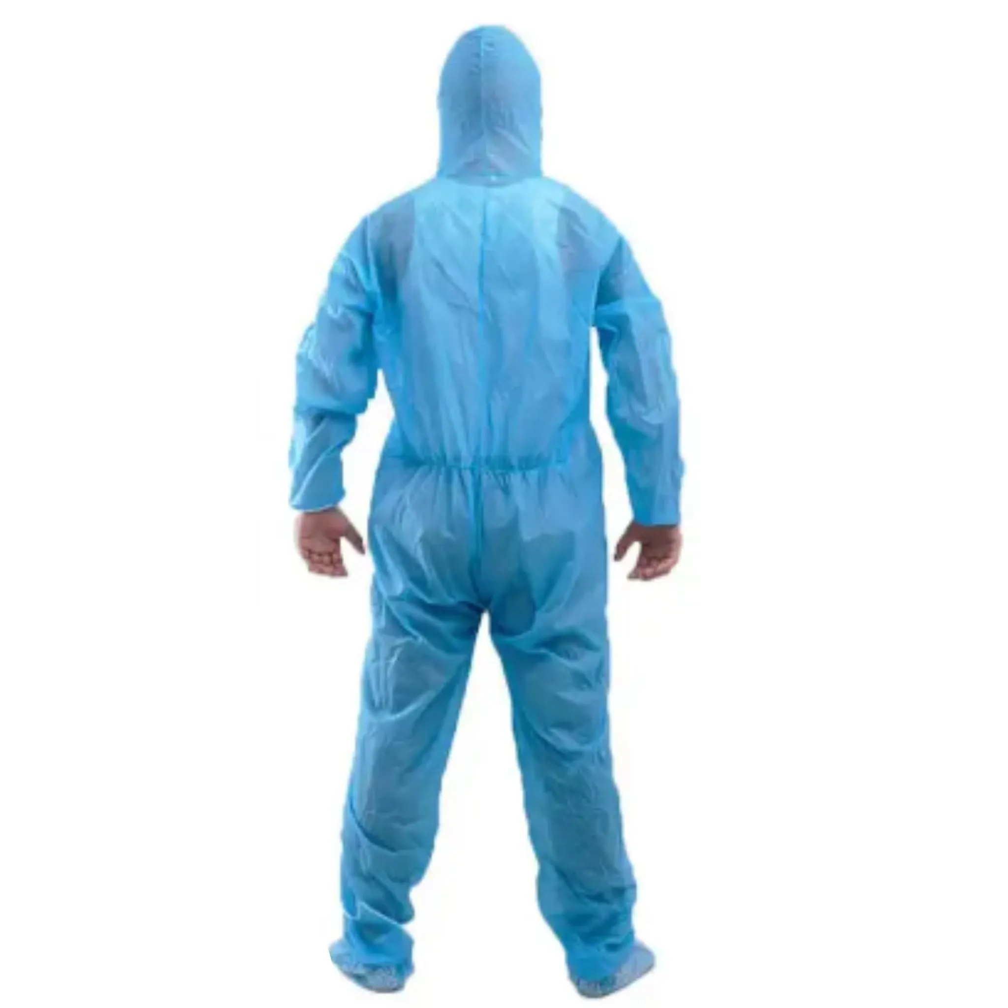 Blue Disposable Protective Overalls | Isolation Clothing | Exposure Hazmat Suit Coveralls