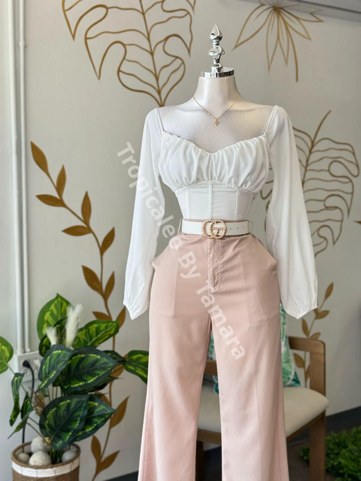 Blush Wide Leg Pants