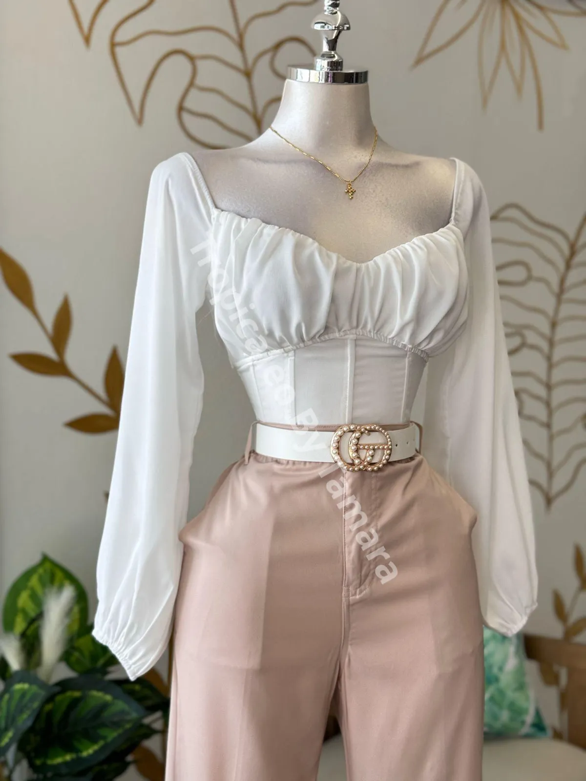 Blush Wide Leg Pants