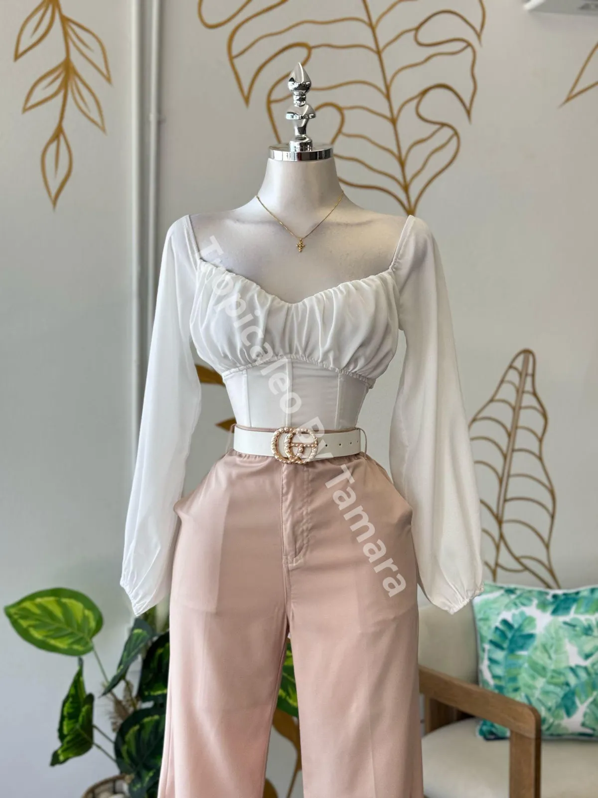 Blush Wide Leg Pants