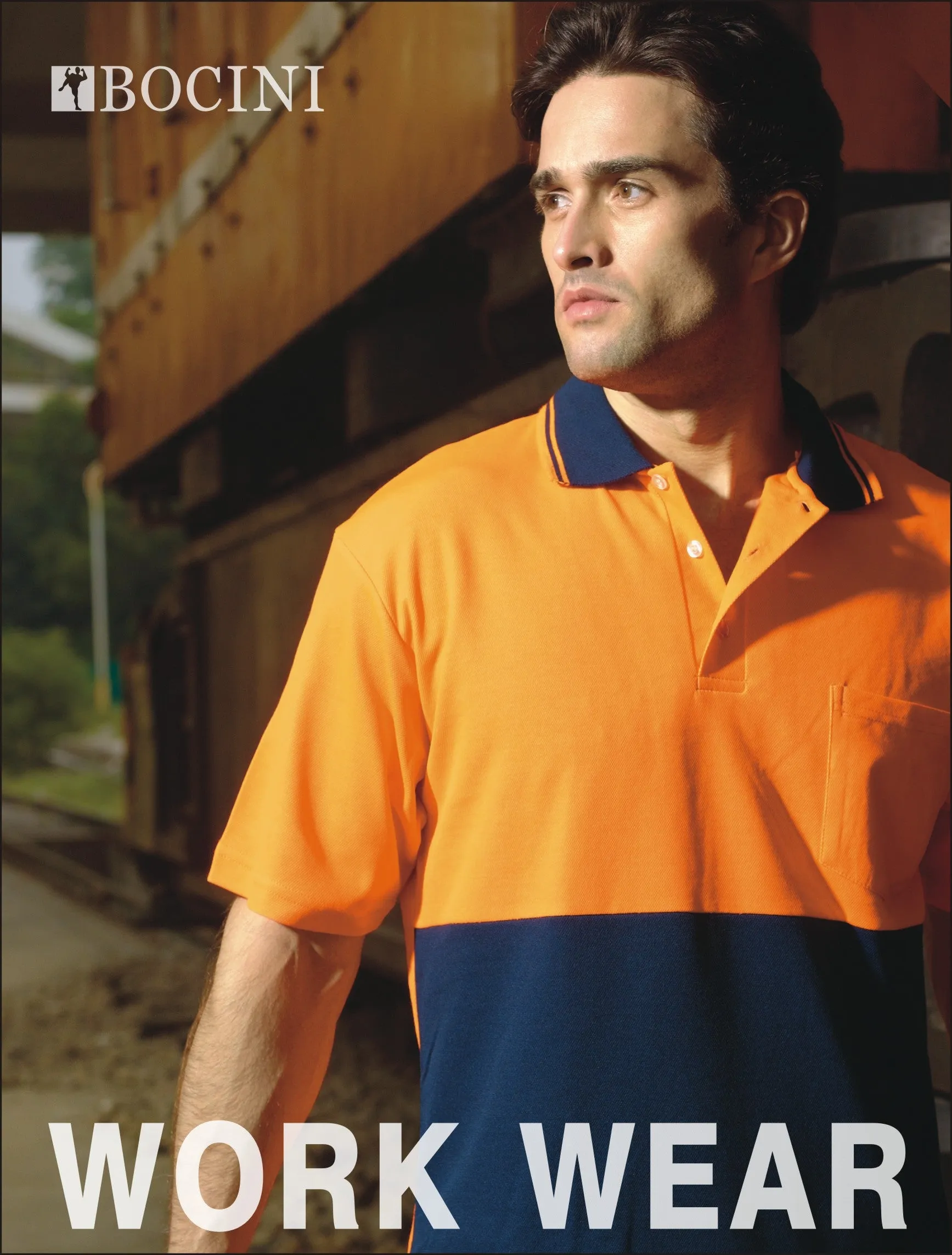 Bocini-Unisex Adults Hi-Vis Polyface / Cotton Back Polo - S/S-SP0538