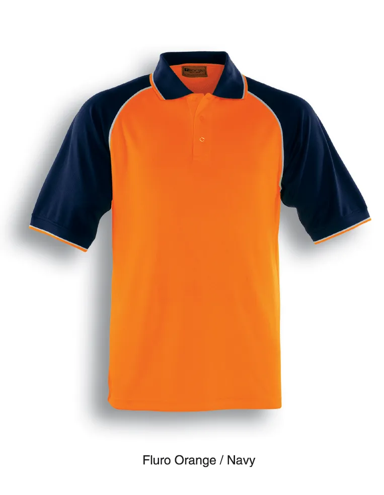Bocini-Unisex Adults Hi-Vis Raglan Sleeve Polo-SP0543