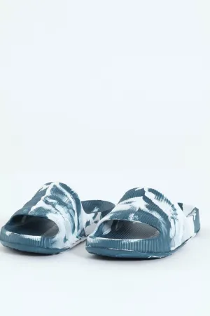 Boys 3D Moulded Slide - Teal