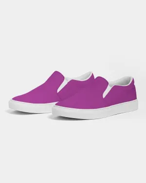 Bright Purple Slip-On Canvas Sneakers | Men's | Bright Pure Purple | C38M100Y0K0