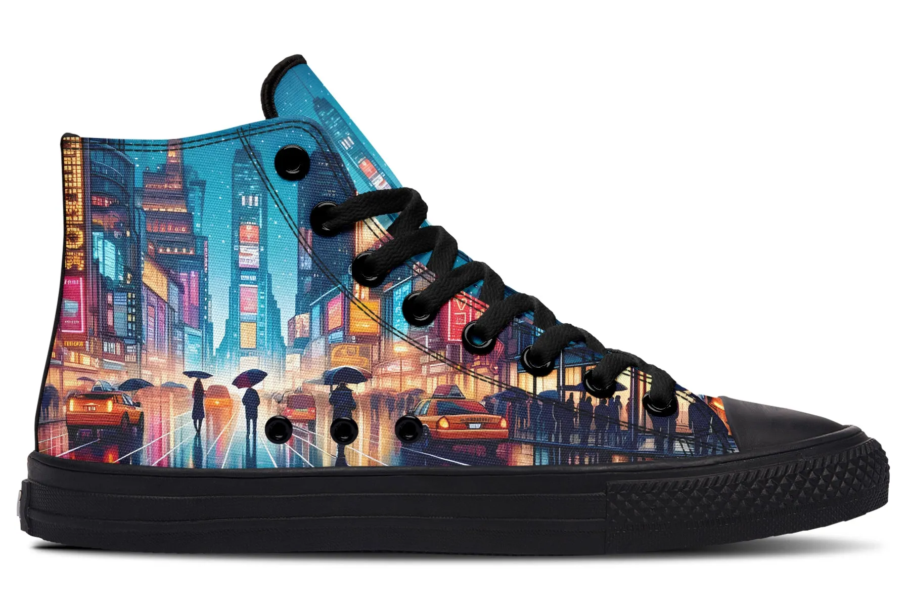 Busy Square Rain High Tops