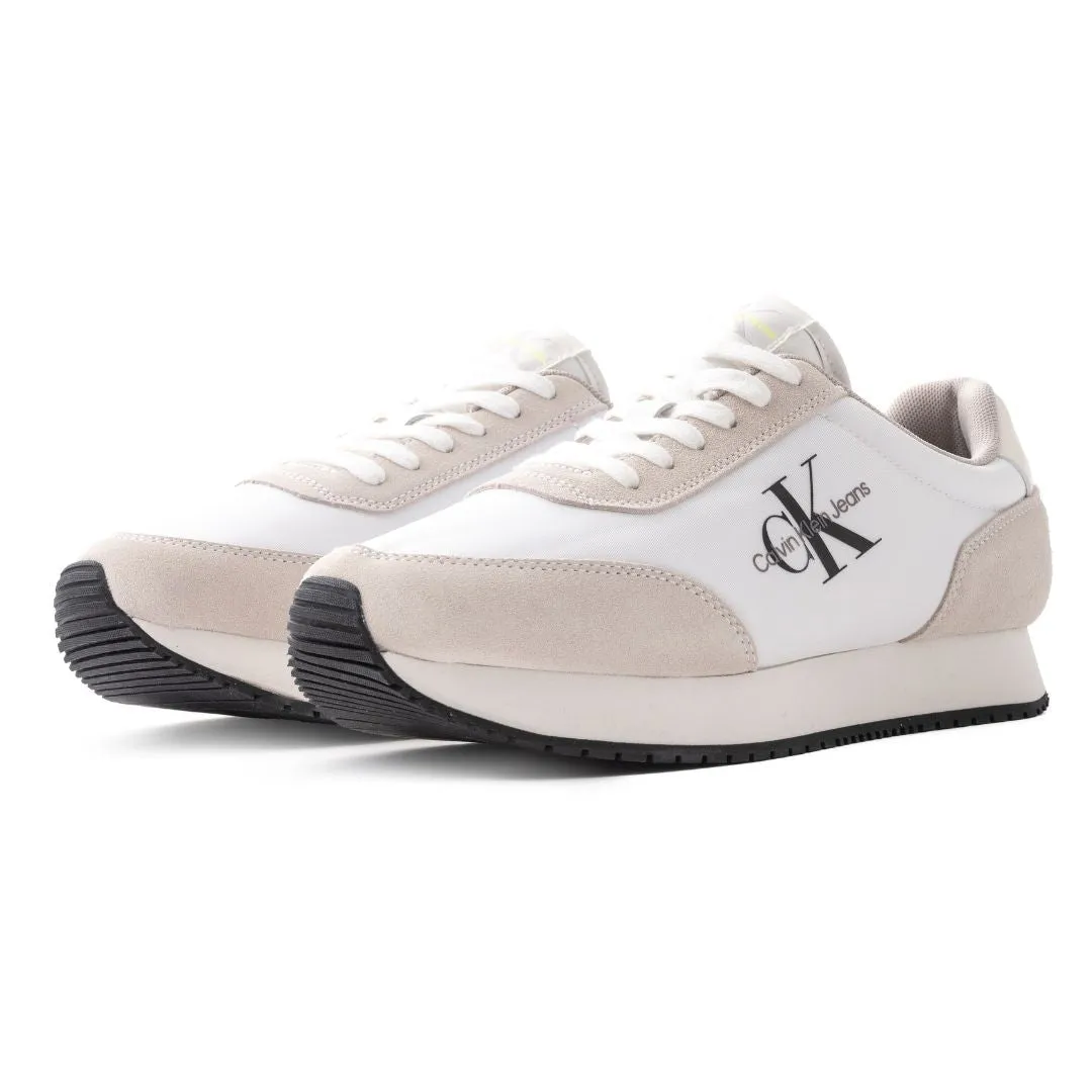 Calvin Klein Jeans Retro Runner SU-NY Mono Trainer - WHTGRYBLK