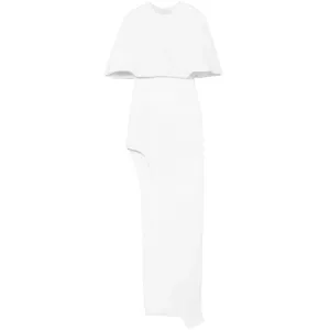 Cape Effect Asymmetric Crepe Tunic