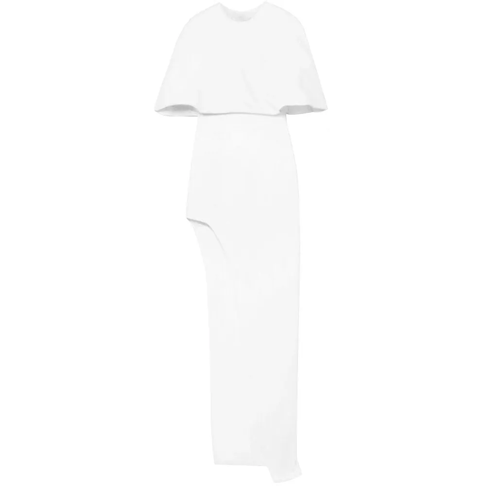 Cape Effect Asymmetric Crepe Tunic