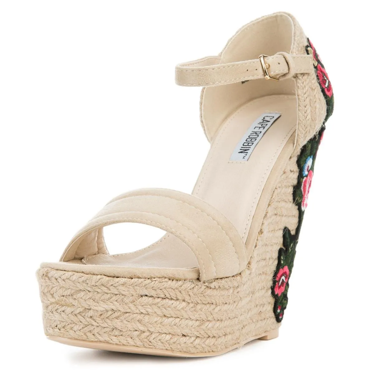 Cape Robbin Zelda-8 Nude Espadrille Wedge Nude