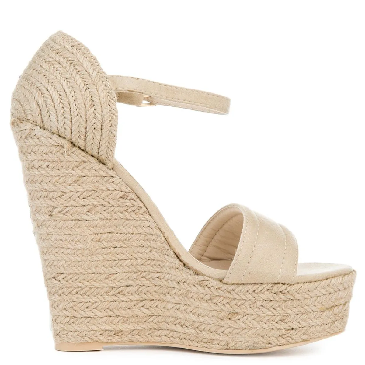 Cape Robbin Zelda-8 Nude Espadrille Wedge Nude