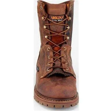 Carolina Men's 28 Series 8” Waterproof Composite Toe Work Boot - Kharthoum Cigar - CA8528
