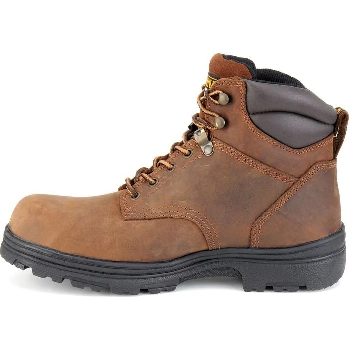 Carolina Men's Engineer 6" Steel Toe Waterproof Slip Resist Work Boot -Brown- CA3526