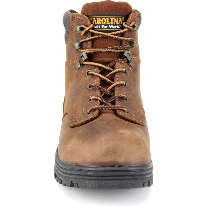 Carolina Men's Engineer 6" Steel Toe Waterproof Slip Resist Work Boot -Brown- CA3526