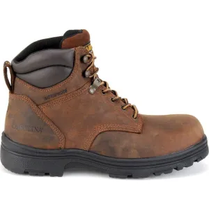 Carolina Men's Engineer 6" Steel Toe Waterproof Slip Resist Work Boot -Brown- CA3526