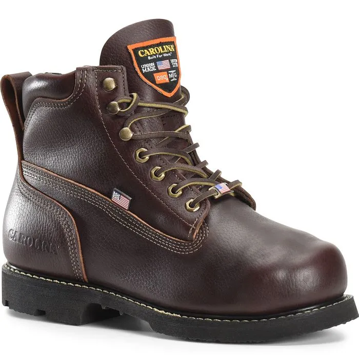 Carolina Men's INT 2.0 6" Steel Toe Internal Metguard Work Boot - Brown - CA517