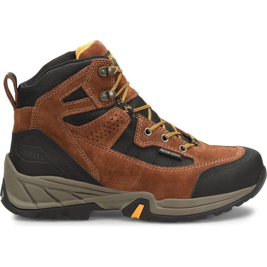 Carolina Men's Limestone 6" Steel Toe Waterproof Hiker Work Shoe Brown- CA5546