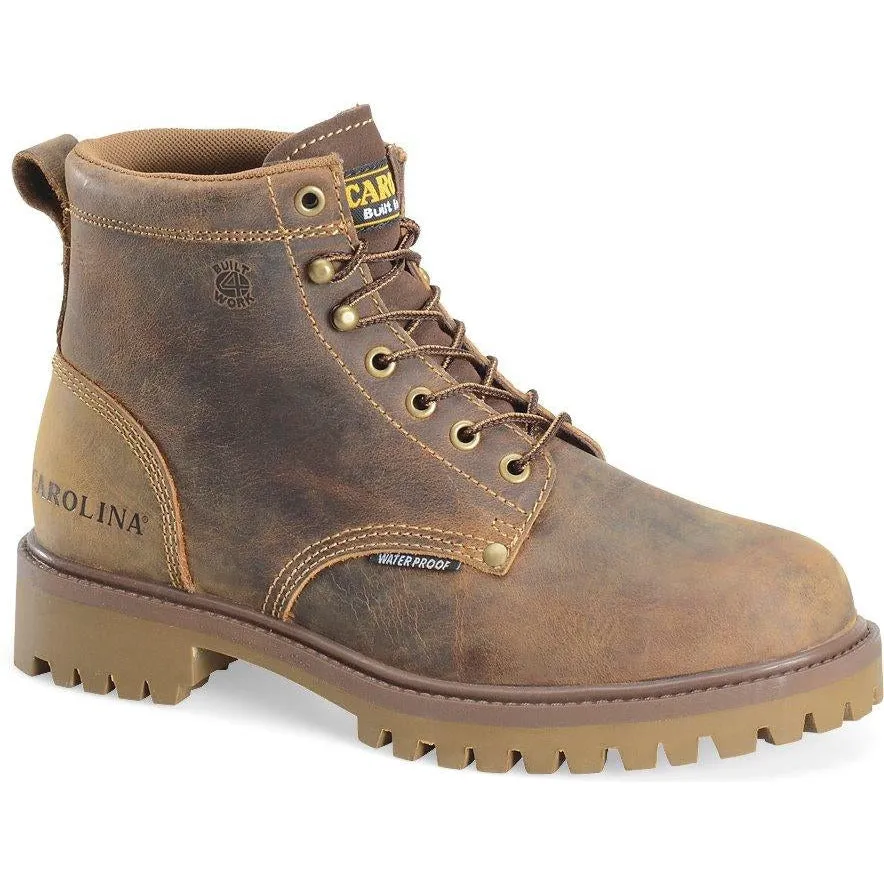 Carolina Men's Marlboro Lo 6" Steel Toe Waterproof Work Boot - Brown - CA7558