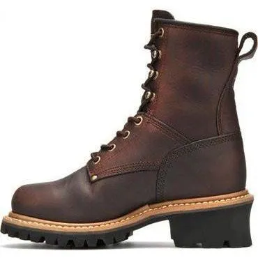 Carolina Women's Elm 8" Steel Toe Logger Work Boot - Brown - CA1421
