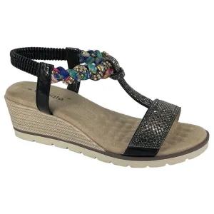 Cipriata L284A Womens Diamante Halter Back Sandal