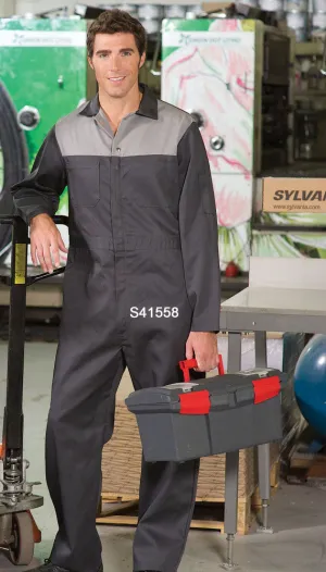 Contrast Yoke Coveralls