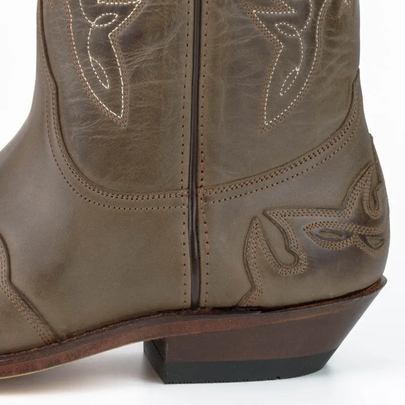 Cowboy Boots for Women and Men Handcrafted Brown Leather 17 Texanas