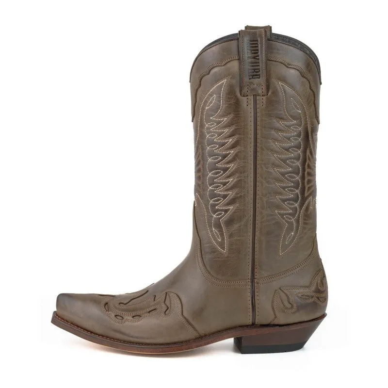 Cowboy Boots for Women and Men Handcrafted Brown Leather 17 Texanas