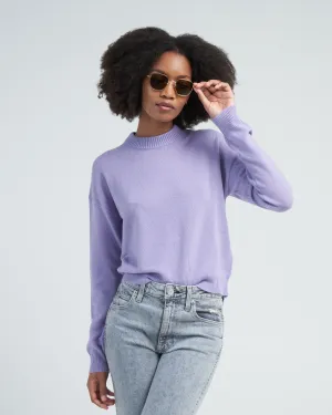 crewneck sweater - lilac