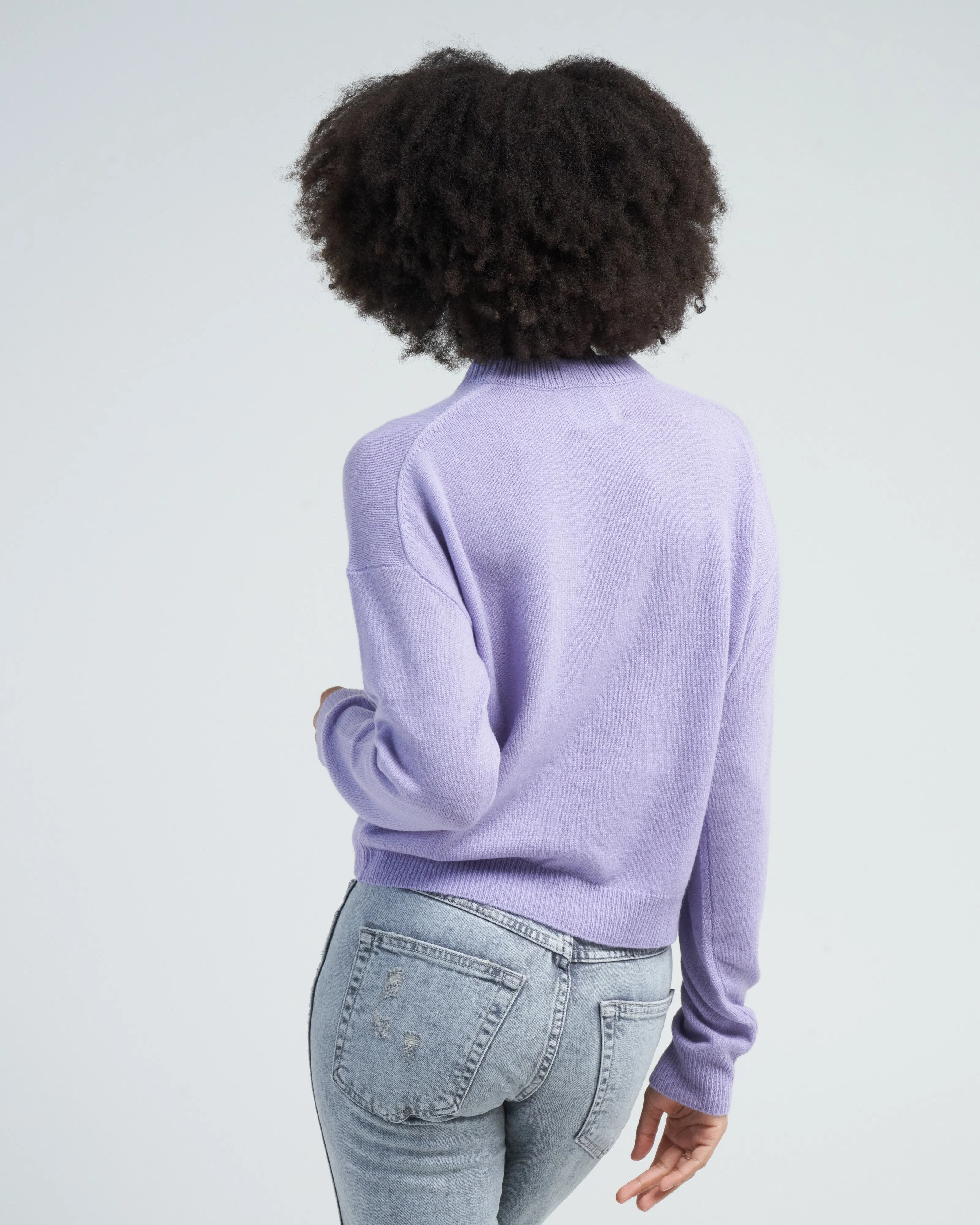 crewneck sweater - lilac