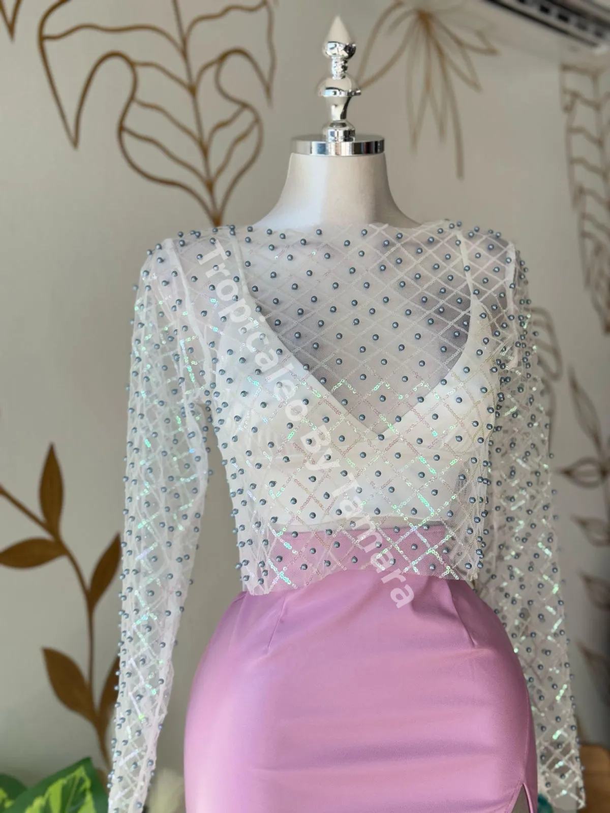 Crystal Mesh Top
