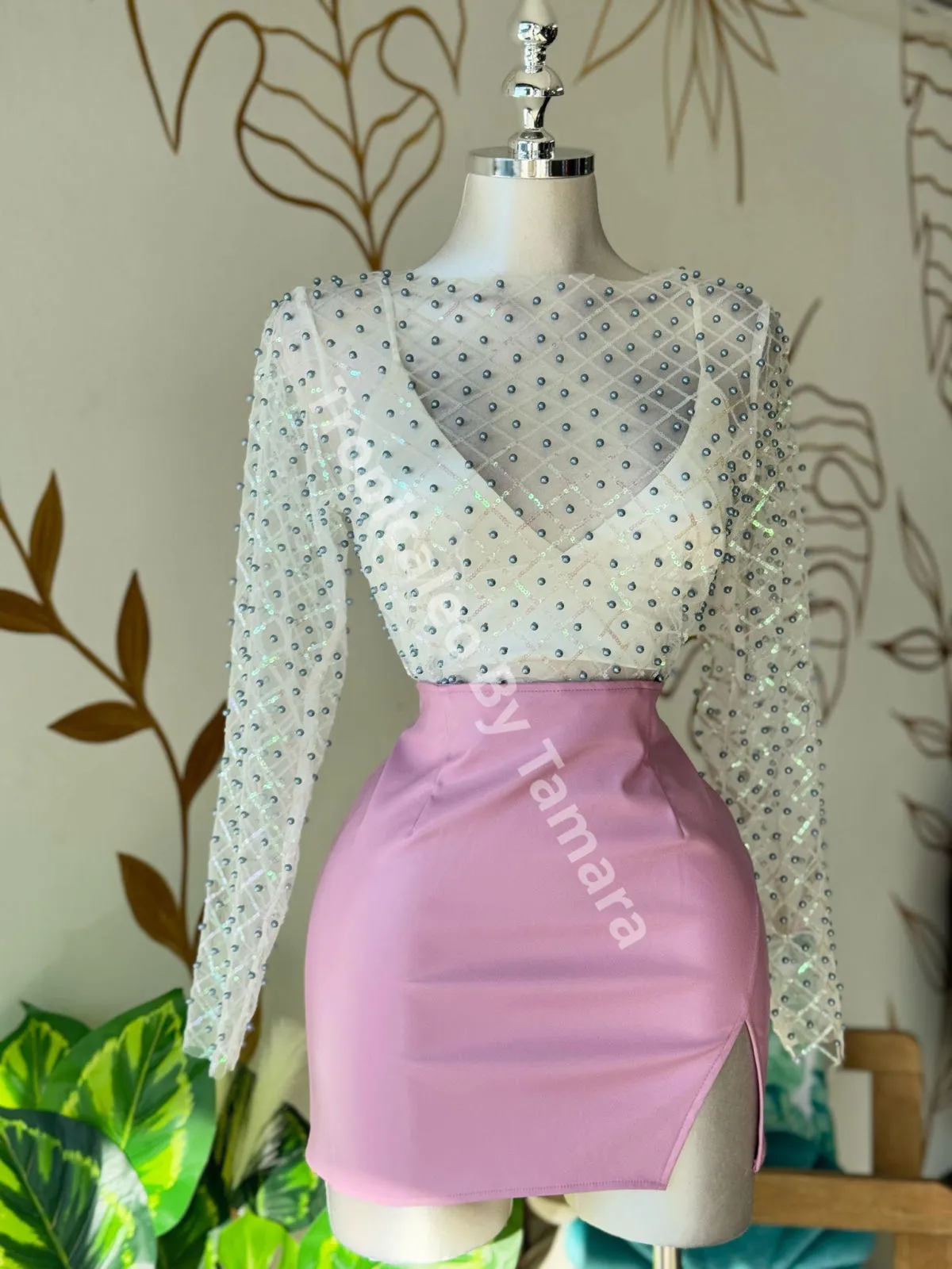 Crystal Mesh Top
